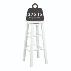 Kirkland's Home Wood Pub Classic Backless Bar Stool- Bar Stools & Counter Height Stools