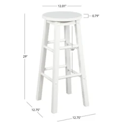 Kirkland's Home Wood Pub Classic Backless Bar Stool- Bar Stools & Counter Height Stools