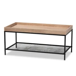 Kirkland's Home Wood Raised Edge Coffee Table- Coffee Tables