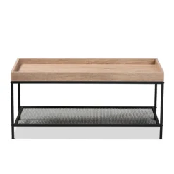 Kirkland's Home Wood Raised Edge Coffee Table- Coffee Tables