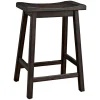 Kirkland's Home Wood Rectangular Counter Stools, Set Of 2- Bar Stools & Counter Height Stools