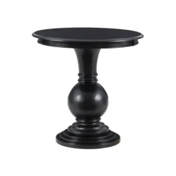 Kirkland's Home Wood Round Base Side Table- Accent & End Tables