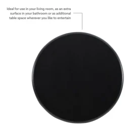 Kirkland's Home Wood Round Base Side Table- Accent & End Tables