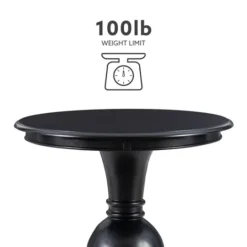 Kirkland's Home Wood Round Base Side Table- Accent & End Tables