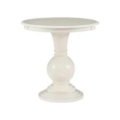 Kirkland's Home Wood Round Base Side Table- Accent & End Tables