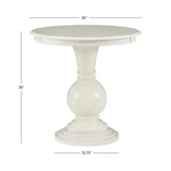 Kirkland's Home Wood Round Base Side Table- Accent & End Tables
