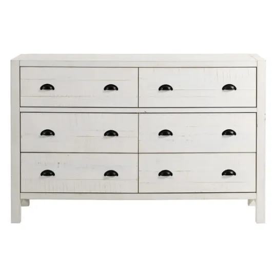 Kirkland's Home Wood Rustic 6-Drawer Chest- Dressers & Chests