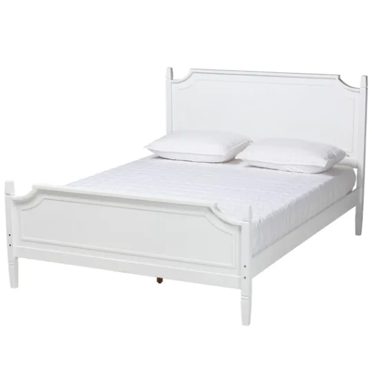 Kirkland's Home Wood Scalloped Queen Bed Frame- Beds & Headboards