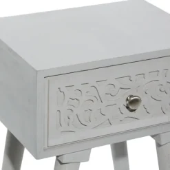 Kirkland's Home Wood Scroll Drawer Accent Table- Accent & End Tables