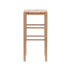 Kirkland's Home Wood Seagrass Backless 2-Pc. Bar Stool Set- Bar Stools & Counter Height Stools