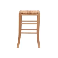 Kirkland's Home Wood Seagrass Backless 2-Pc. Counter Stool Set- Bar Stools & Counter Height Stools