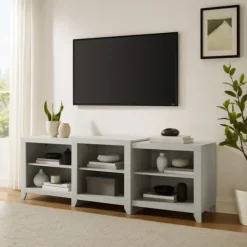 Kirkland's Home Wood 6-Shelf Media Cabinet- Tv Stands & Media Consoles
