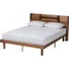 Kirkland's Home Wood Shelves Queen Platform Bed- Beds & Headboards