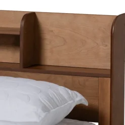 Kirkland's Home Wood Shelves Queen Platform Bed- Beds & Headboards