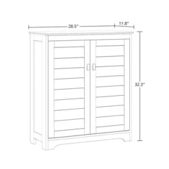 Kirkland's Home Wood Shutter 2-Door Cabinet- Bathroom Furniture