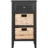 Kirkland's Home Wood Side Table With Baskets- Accent & End Tables