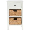 Kirkland's Home Wood Side Table With Baskets- Accent & End Tables
