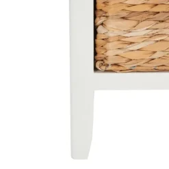 Kirkland's Home Wood Side Table With Baskets- Accent & End Tables