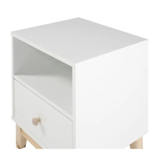 Kirkland's Home Wood Single Drawer Footed Nightstand- Nightstands