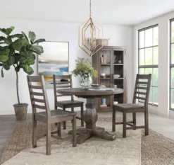 Kirkland's Home Wood Slatted Back Dining Chair- Dining Chairs