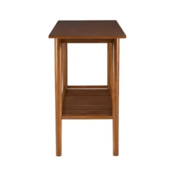 Kirkland's Home Wood Slatted Bottom Shelf Console Table- Console Tables