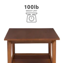 Kirkland's Home Wood Slatted Bottom Shelf Coffee Table- Coffee Tables