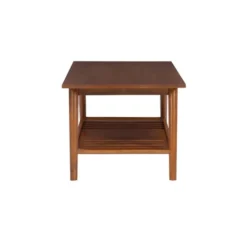 Kirkland's Home Wood Slatted Bottom Shelf Coffee Table- Coffee Tables