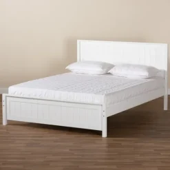 Kirkland's Home Wood Slatted Full Bed Frame- Beds & Headboards
