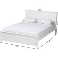 Kirkland's Home Wood Slatted Full Bed Frame- Beds & Headboards