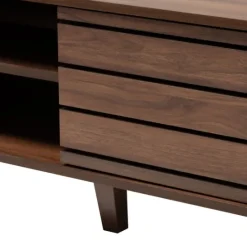 Kirkland's Home Wood Slatted Midcentury Tv Stand- Tv Stands & Media Consoles