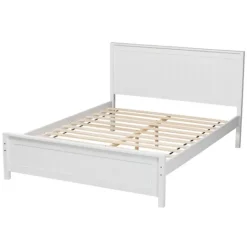 Kirkland's Home Wood Slatted Queen Bed Frame- Beds & Headboards