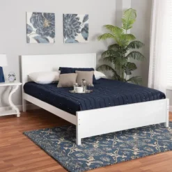 Kirkland's Home Wood Slatted Queen Bed Frame- Beds & Headboards