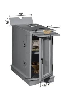 Kirkland's Home Wood Storage And Charging Accent Table- Accent & End Tables
