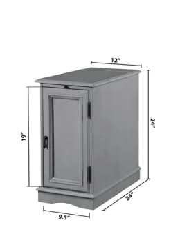 Kirkland's Home Wood Storage And Charging Accent Table- Accent & End Tables