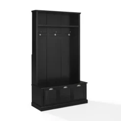Kirkland's Home Wood Storage Bench Hall Tree- Entryway Furniture