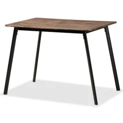 Kirkland's Home Wood Table And Leather Chairs 5-Pc. Dining Set- Dining Tables