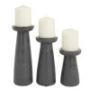 Kirkland's Home Wood Tapered 3-Pc. Pillar Candle Holder Set- Candle Holders
