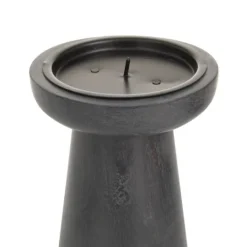 Kirkland's Home Wood Tapered 3-Pc. Pillar Candle Holder Set- Candle Holders