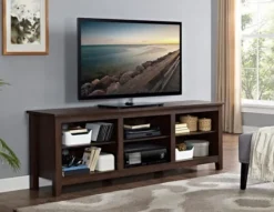 Kirkland's Home Wood Tv Stand, 70 In.- Tv Stands & Media Consoles