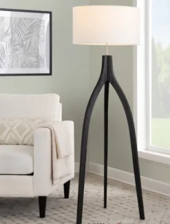 Kirkland's Home Wood Wishbone Floor Lamp- Floor Lamps