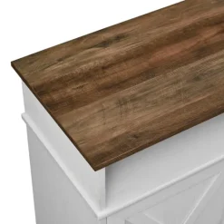 Kirkland's Home Wood X-Door Led Fireplace Cabinet- Cabinets & Sideboards
