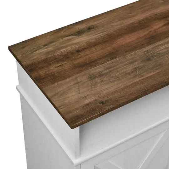 Kirkland's Home Wood X-Door Led Fireplace Cabinet- Cabinets & Sideboards