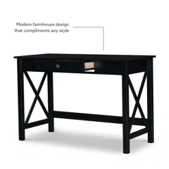Kirkland's Home Wood X-Sides Desk- Office Furniture