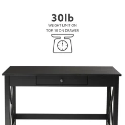 Kirkland's Home Wood X-Sides Desk- Office Furniture