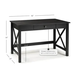 Kirkland's Home Wood X-Sides Desk- Office Furniture