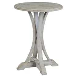 Kirkland's Home Wooden Arched Base Round Top Accent Table- Accent & End Tables