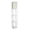 Kirkland's Home Wooden Column Shelf Floor Lamp- Floor Lamps
