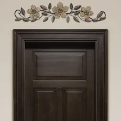 Kirkland's Home Wooden Floral Over Door Plaque- Wall Plaques