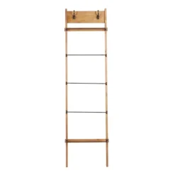 Kirkland's Home Wooden Leaning Ladder With Hooks- Decorative Accents