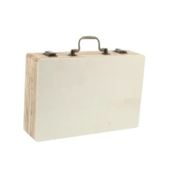 Kirkland's Home Wooden Novelty Briefcase Clock- Decorative Accents